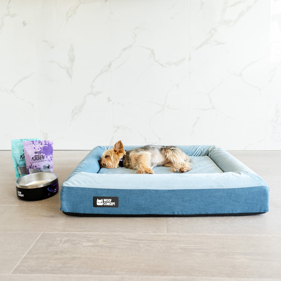 Blue Dog Bed Cover