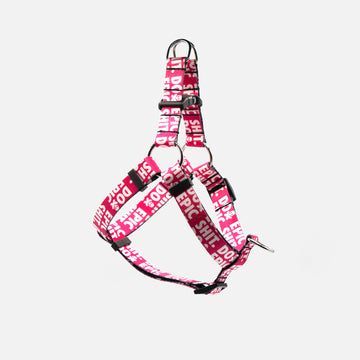 Dog Step in Harness Pink
