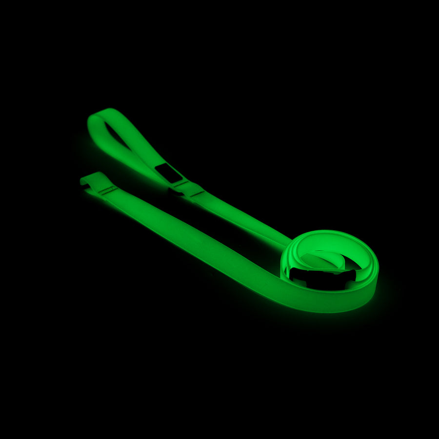 Waterproof  Dog Leash Glow in the Dark, White