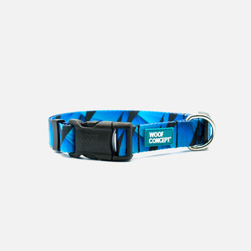 Stylish and comfortable nylon dog collar from Woof concept designed for small to large dogs with a secure buckle.