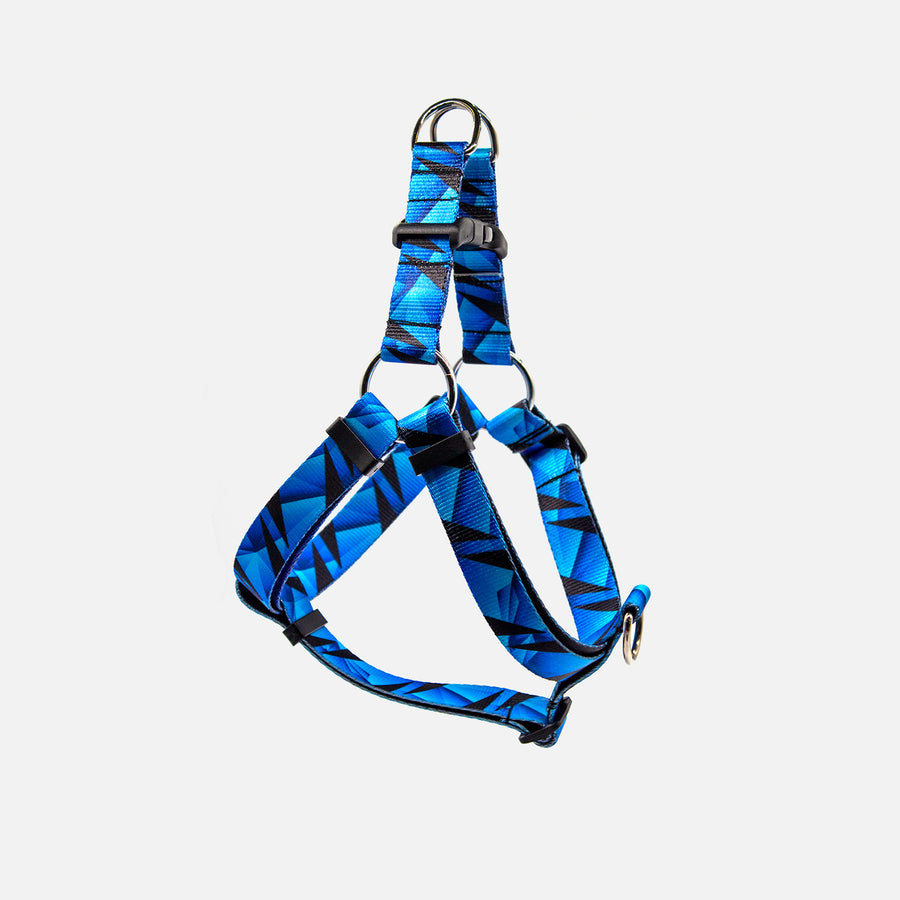 Blue camo dog harness shop