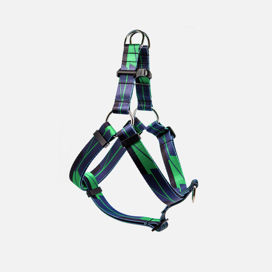 Dog Step In Harness Green