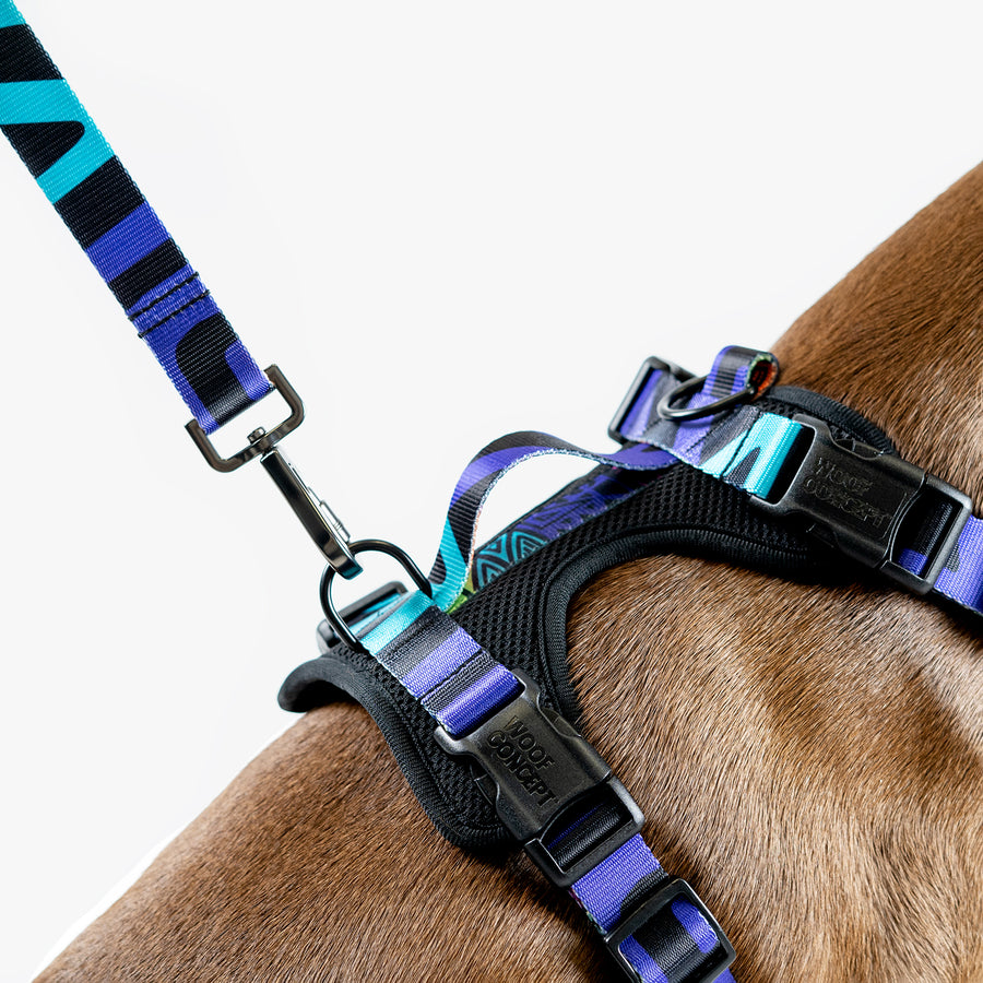 Dog Mesh Harness Purple