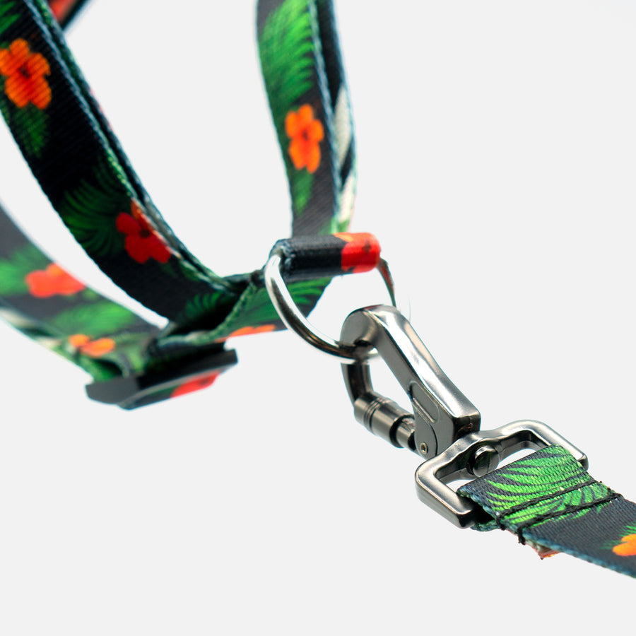 Dog Step In Harness Green