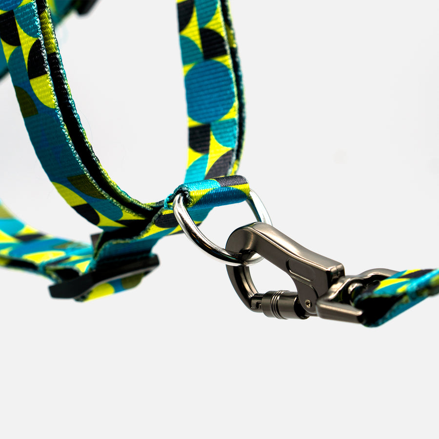 Dog Step In Harness Green