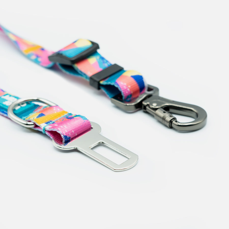 Dog Seatbelt Pink