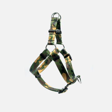 Dog Step in Harness Green