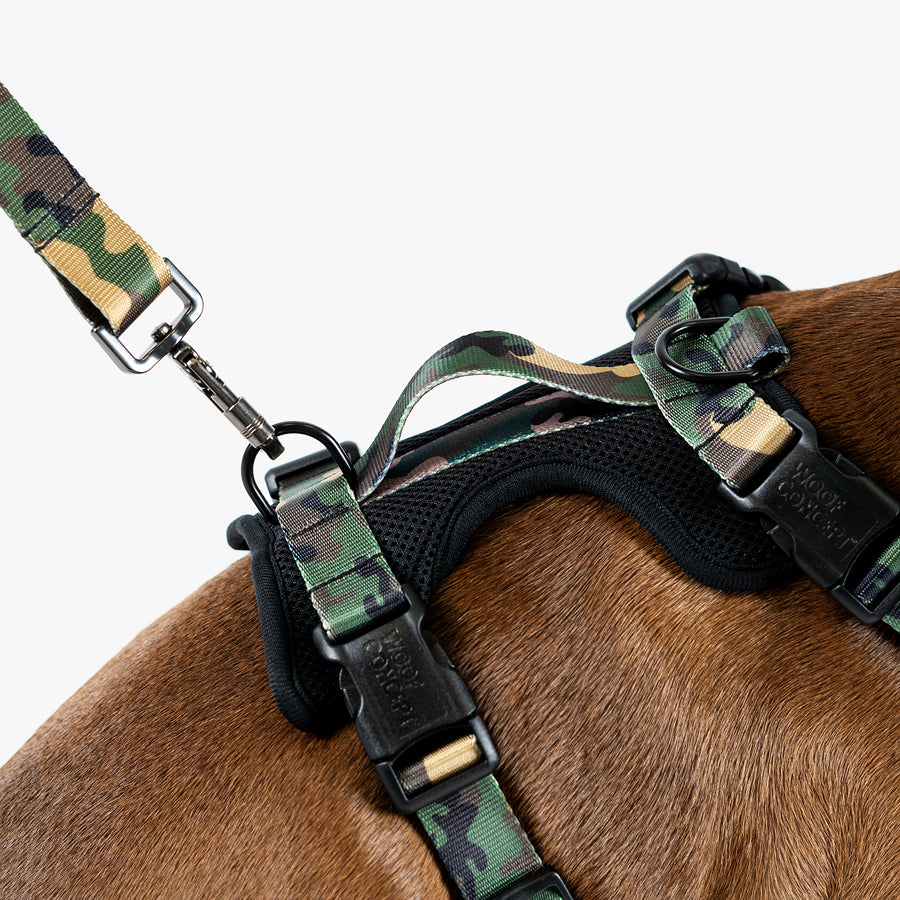 Dog Mesh Harness Green